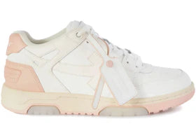 OFF-WHITE Out Of Office OOO Low Tops White Pink Beige (Women's)