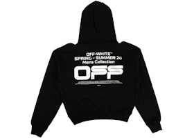 OFF-WHITE Wavy Line Logo Hoodie Black