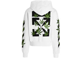 OFF-WHITE Weed Arrows Over Hoodie White