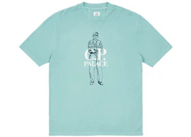 Palace C.P. Company Logo T-Shirt Blue