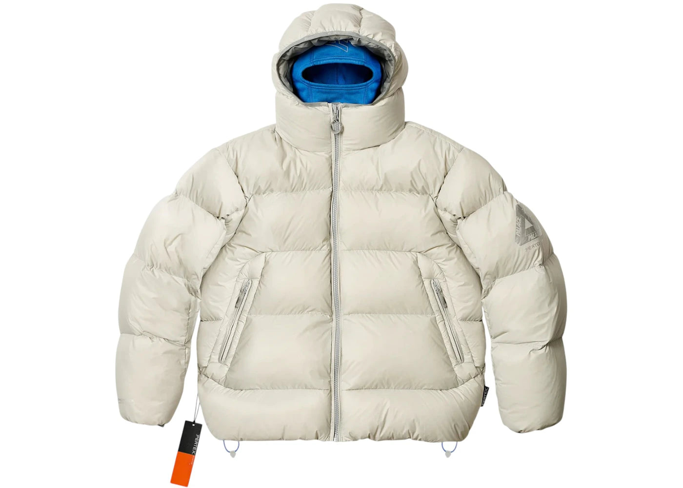 Palace Pertex Opaque Balaclava Puffer Jacket Concrete Grey