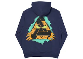 Palace Tri-Ripper Hoodie Navy