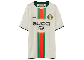 Palace x Gucci Printed Football Technical Jersey T-shirt White