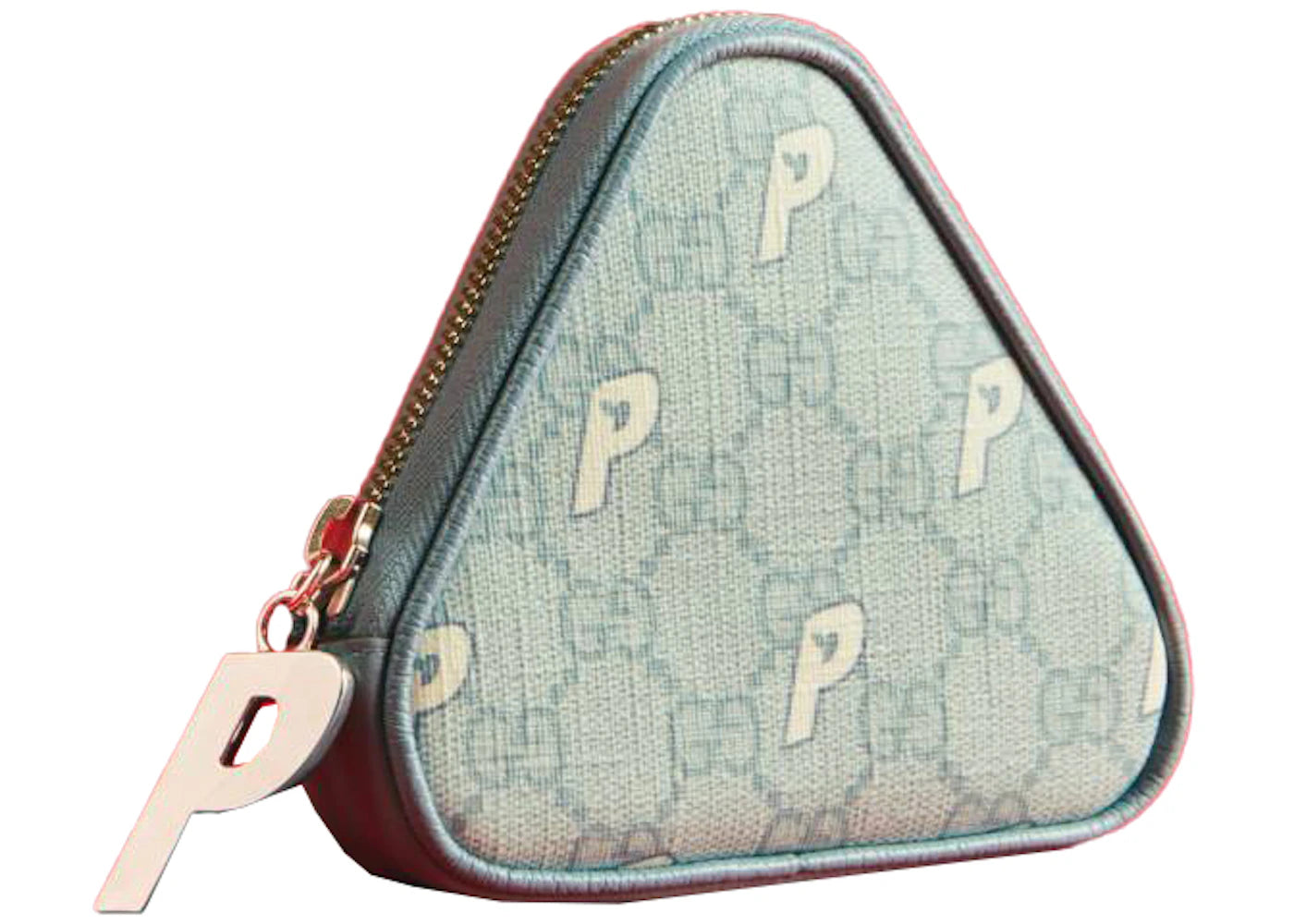 Palace x Gucci Triferg Supreme GG-P Coin Purse Pale Blue