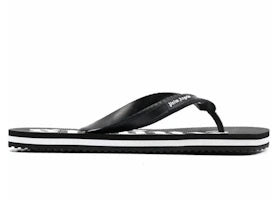 Palm Angels Flip Flop Logo Black White
