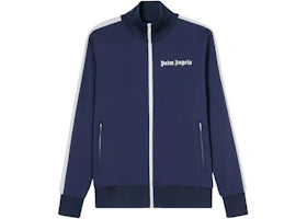 Palm Angels Navy Blue Track Jacket Navy Blue/White
