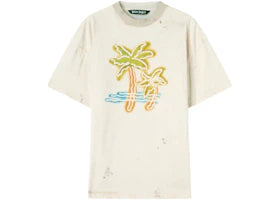 Palm Angels Palm Neon T-Shirt Off White/Multicolor