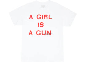 Pleasures A Girl is a Gun T-shirt White