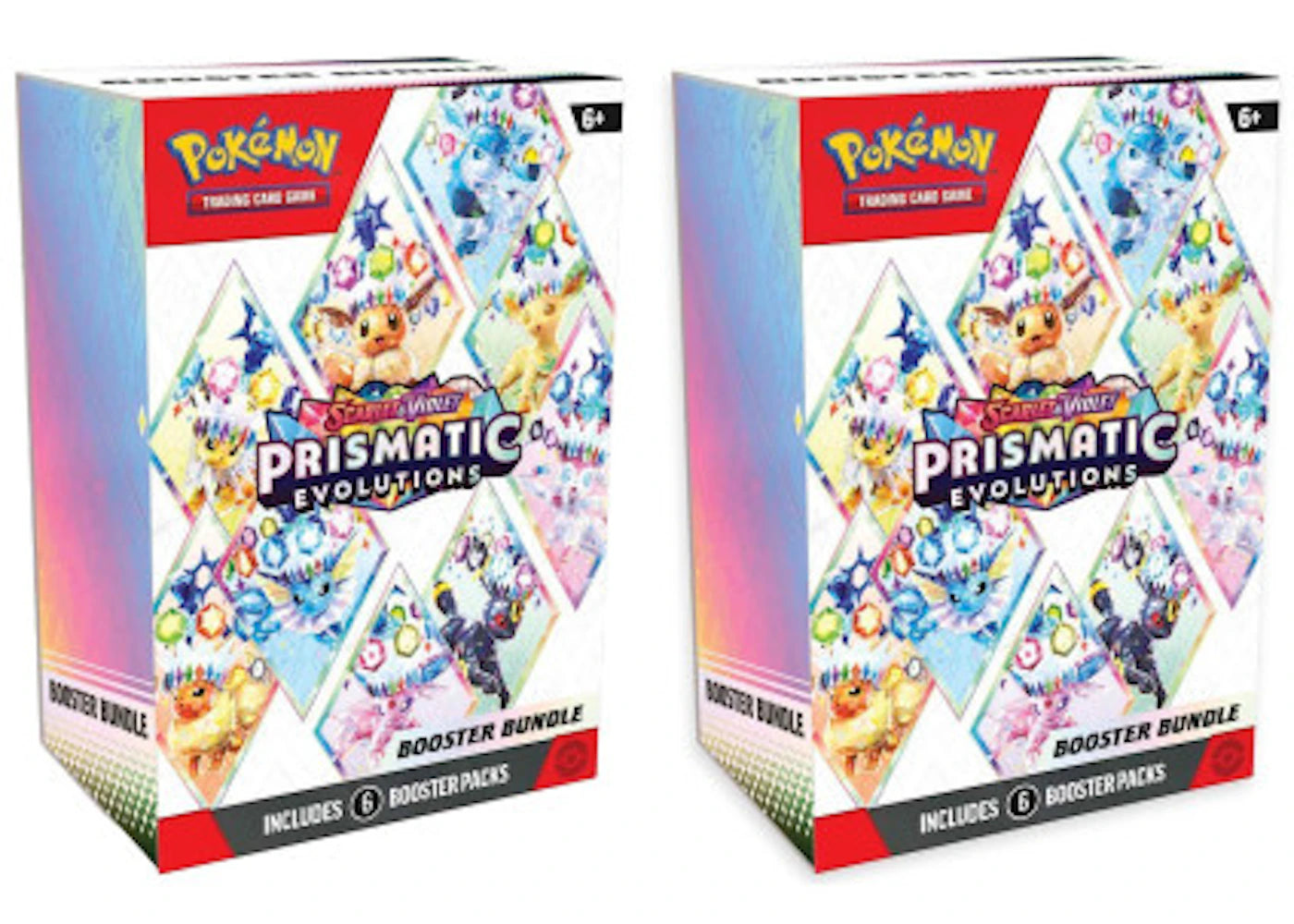 Pokémon Scarlet & Violet Prismatic Evolutions Booster Bundle 2x Lot sneakers - authentic Pokemon shoes