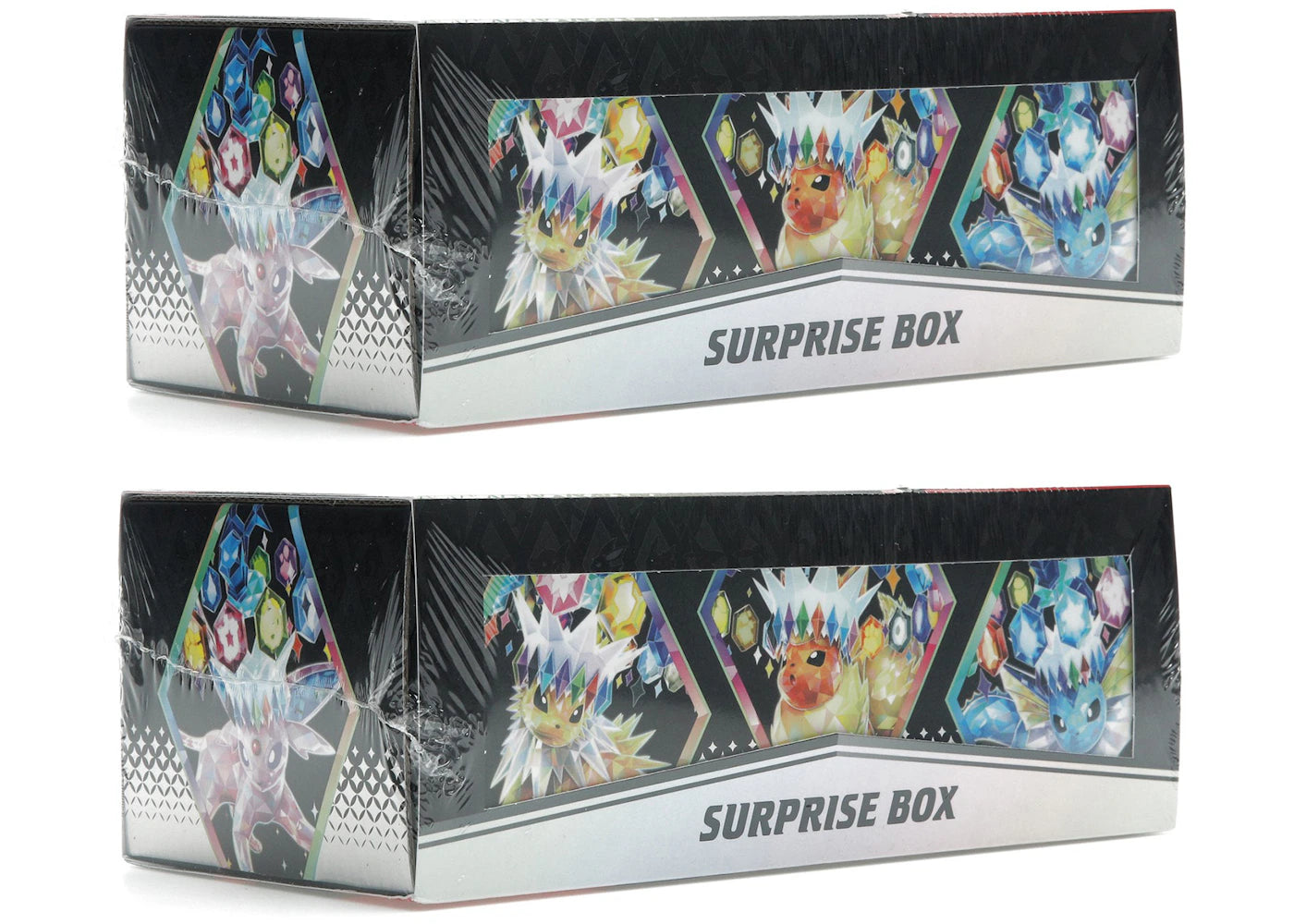 Pokémon Scarlet & Violet Prismatic Evolutions Surprise Box 2x Lot sneakers - authentic Pokemon shoes