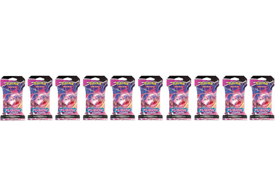 Pokémon Sword & Shield Fusion Strike Sleeved Booster Pack 10x Lot