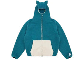 Pokemon x Vandy The Pink Snorlax Fleece Jacket Blue