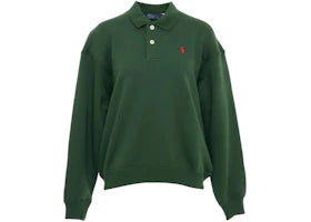 Polo Ralph Lauren Women's Fleece Polo Long Sleeve Sweatshirt Northwest Pine