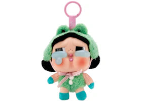 Pop Mart CryBaby Crying Again Series What A Frog Vinyl Face Plush