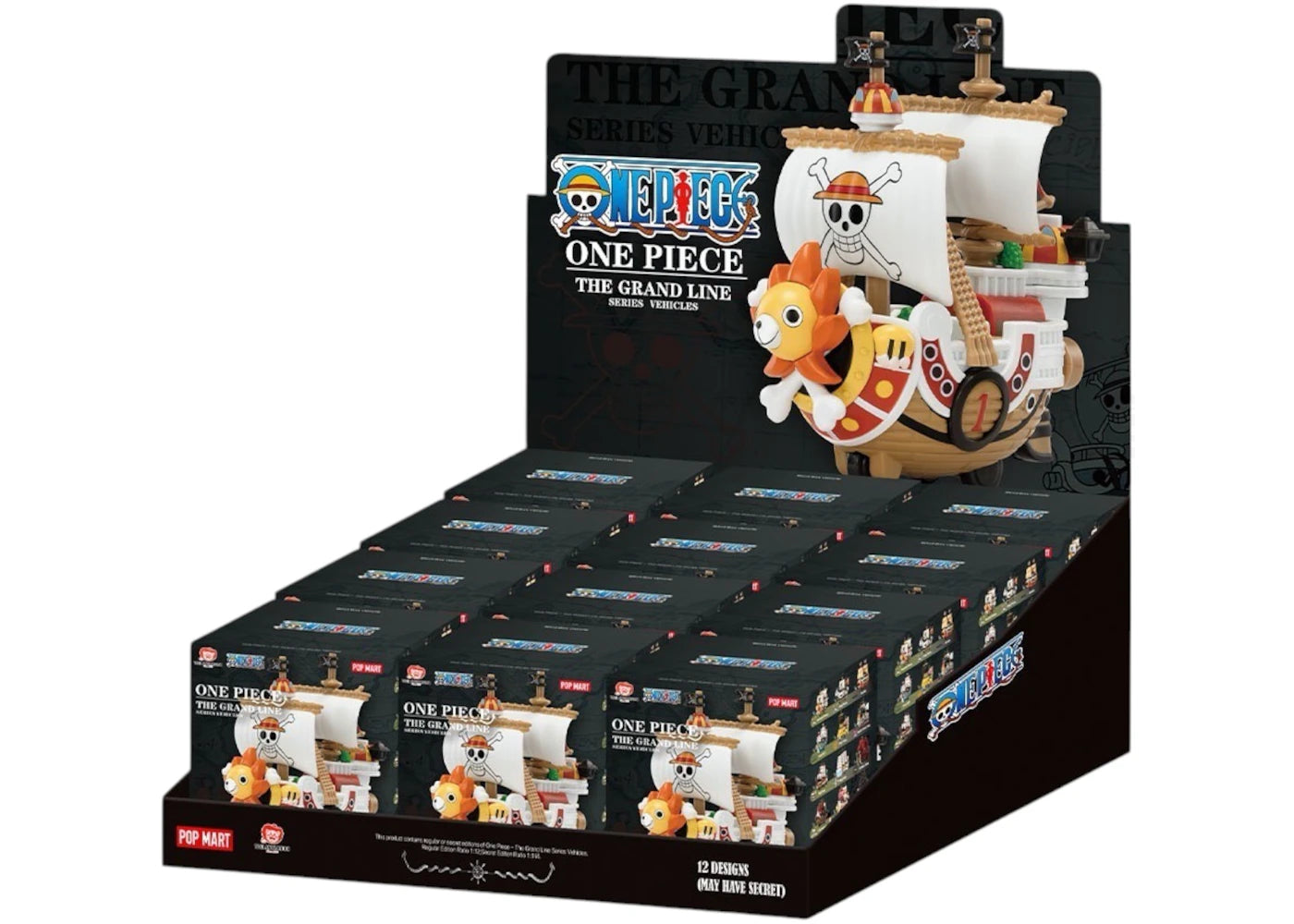 Pop Mart One Piece The Grand Line Series Vehicles Figure Sealed Case (12 Blind Box) sneakers - authentic Pop Mart shoes
