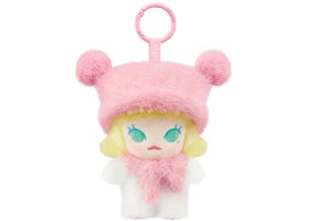 Pop Mart POP BEAN Fluffy & Cozy Series MOLLY Snug Knit Hat Plush Pendant