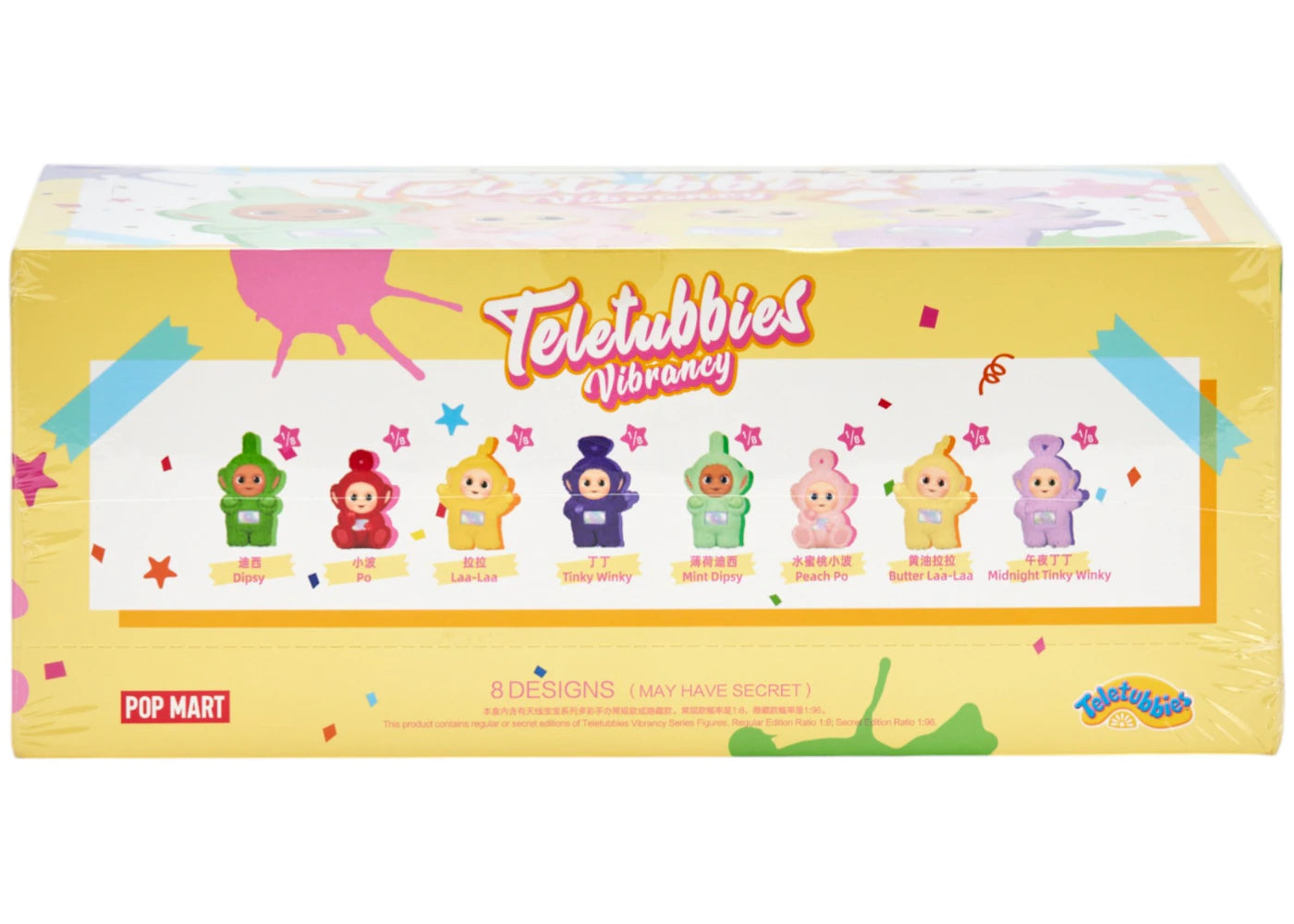 Pop Mart Teletubbies Vibrancy Series Figuren Versiegelter Karton (8 Blindboxen)