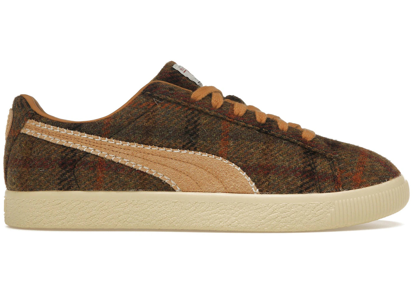 Puma Clyde Harris Tweed Chamomile Caramel Latte