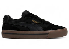 Puma Court Classic Vulcanized CV Black Gold Brown