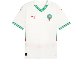 Puma Morocco 2025 Away Replica Jersey Jersey White/Fast Green/Red