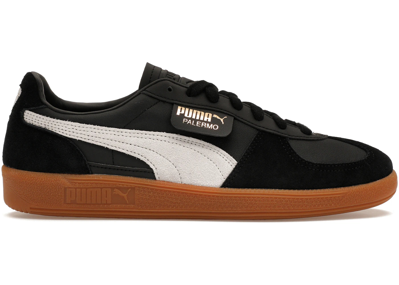 Puma Palermo Leather Black Feather Grey Gum