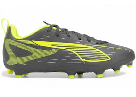 Puma Ultra 5 Play FG/AG Jr Matte Aged Silver Yellow Alert Aged Silver (GS)