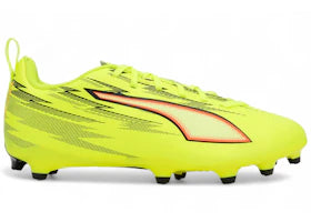 Puma Ultra 6 Play FG/AG Jr Yellow Alert Black Glowing Red Lime Squeeze (GS)
