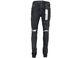 Purple Brand Black Over Spray Core Jeans Black