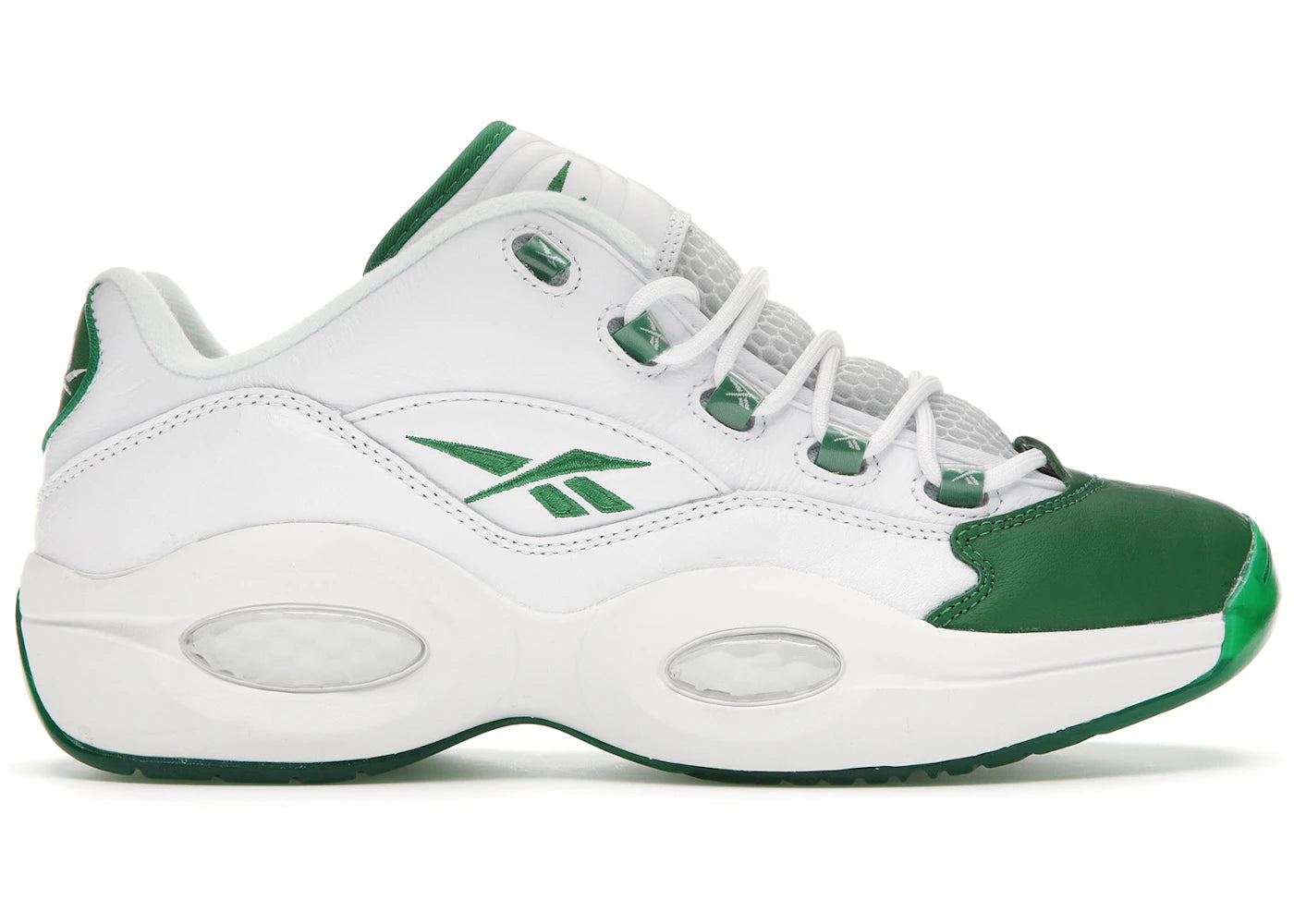 Reebok Question Low Green Toe