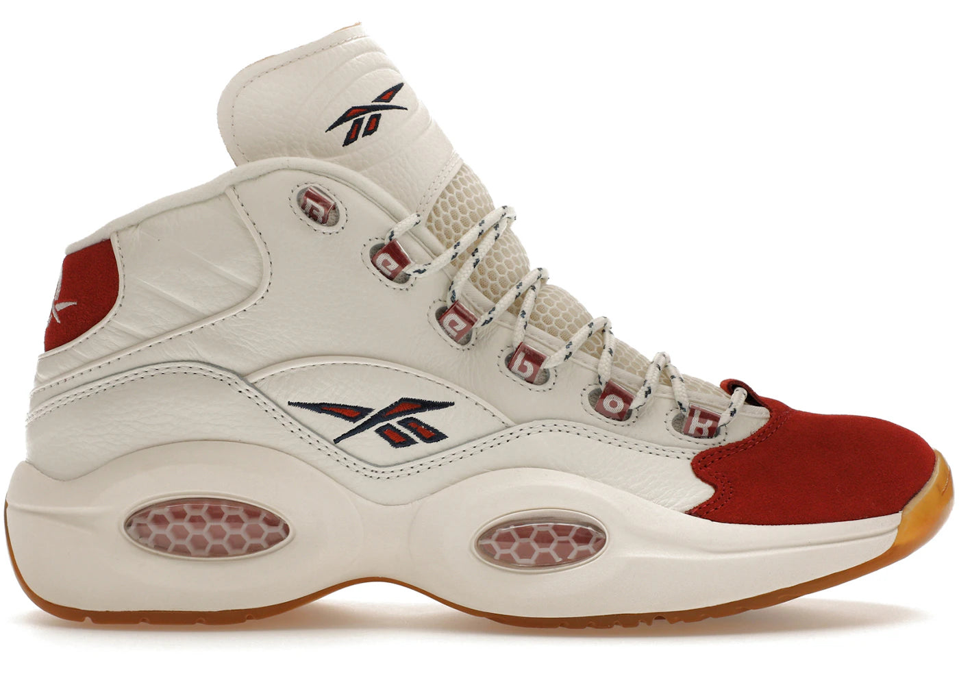 Reebok Question Mid Vintage Red Toe