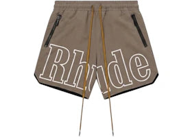 Rhude RH Logo Shorts Taupe