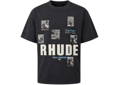 Rhude Winter 91 Rallye T-shirt Vintage Black/White/Blue