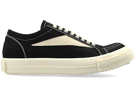 Rick Owens DRKSHDW Temple Vintage Low Sneaks Black Milk Denim