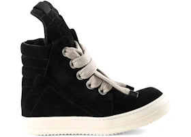 Rick Owens Jumbolace Geobasket High Black Milk