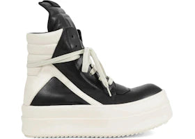 Rick Owens Mega Bumper Geobasket High Black Milk