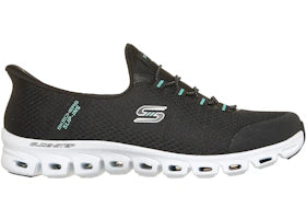 Skechers Slip-ins Glide-Step Pursuit Black Turquoise (Women's)