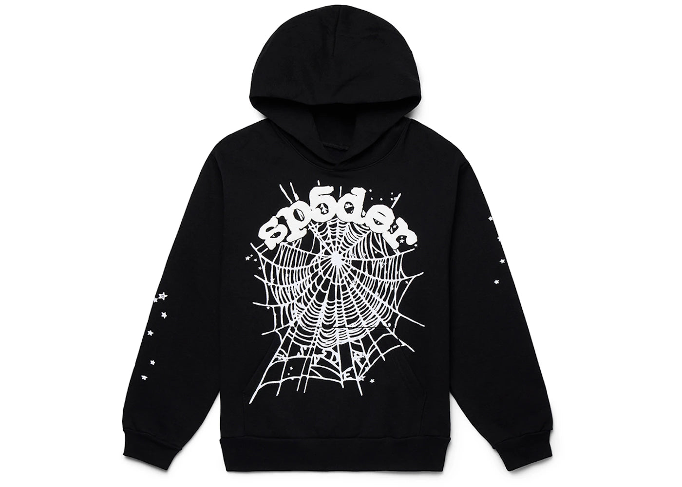 SP5der OG Web Hoodie ステッカー付き Sp5der OG Web Hoodie Black | Sneakers Authentiques | Resell Lausanne