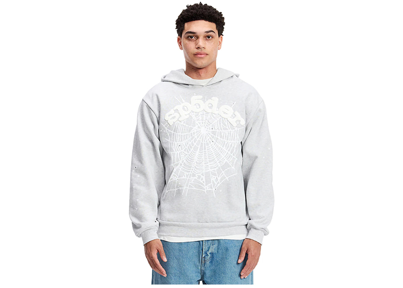 Sp5der OG Web Hoodie Heather Grey