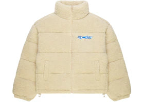 Sp5der Sherpa Puffer Jacket Cream
