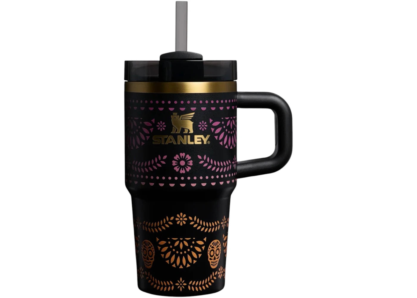 Stanley Dia de Muertos Quencher H2.0 FlowState 20oz Tumbler Midnight Catrina sneakers - authentic Stanley shoes