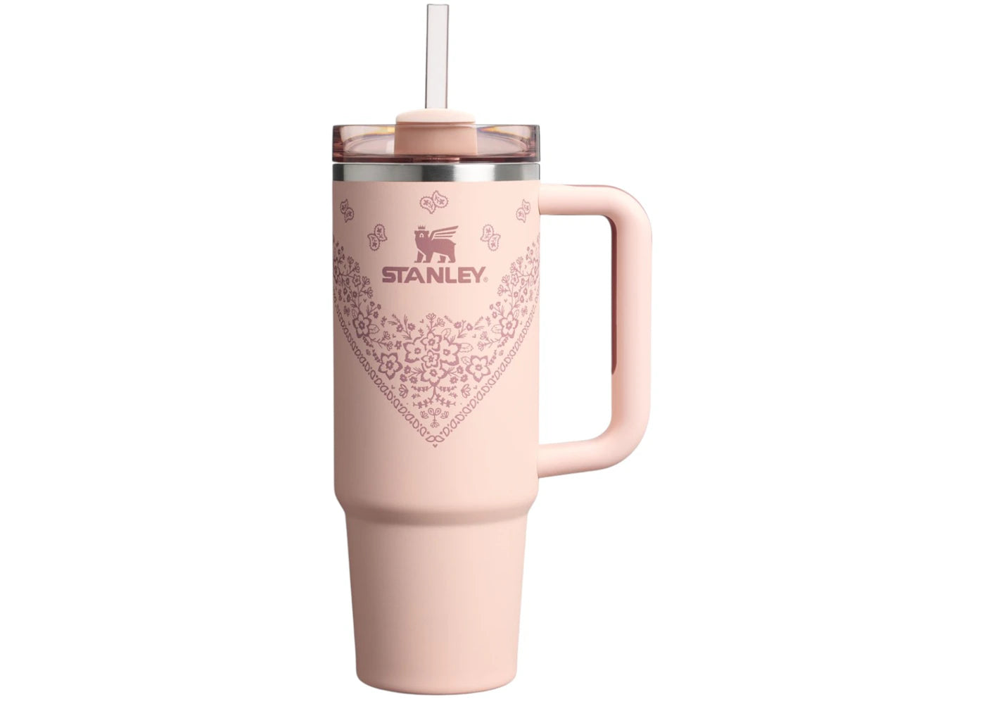 Stanley Mesa Rose Collection Flowstate Quencher 30oz Tumbler Conch Floral sneakers - authentic Stanley shoes
