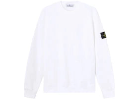Stone Island 6100060 Organic Cotton Fleece Crewneck White