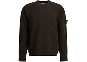 Stone Island Crewneck Logo Sweater Brown