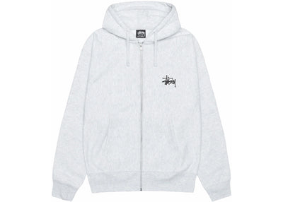 Stussy Basic Stussy Zip Hoodie Ash Heather