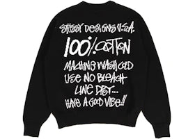 Stussy Care Label Sweater Black