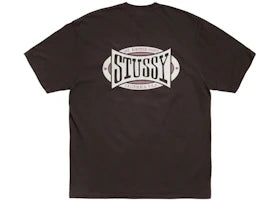 Stussy Champion Oval Pigment Dyed Tee Faded Black