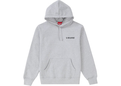 Supreme 1-800 Hooded Sweatshirt Heather Grey