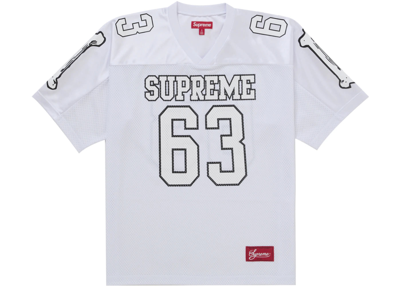 Supreme Bones Footballtrikot Weiß