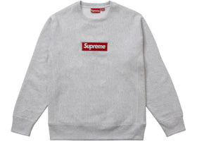 Supreme Box Logo Crewneck (FW18) Ash Grey