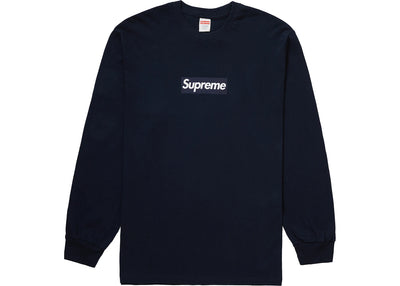 Supreme Box Logo L/S Tee Navy